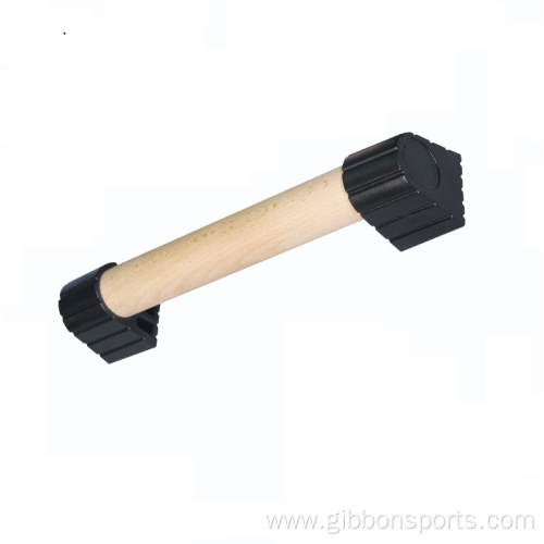 Wood parallettes push up bar